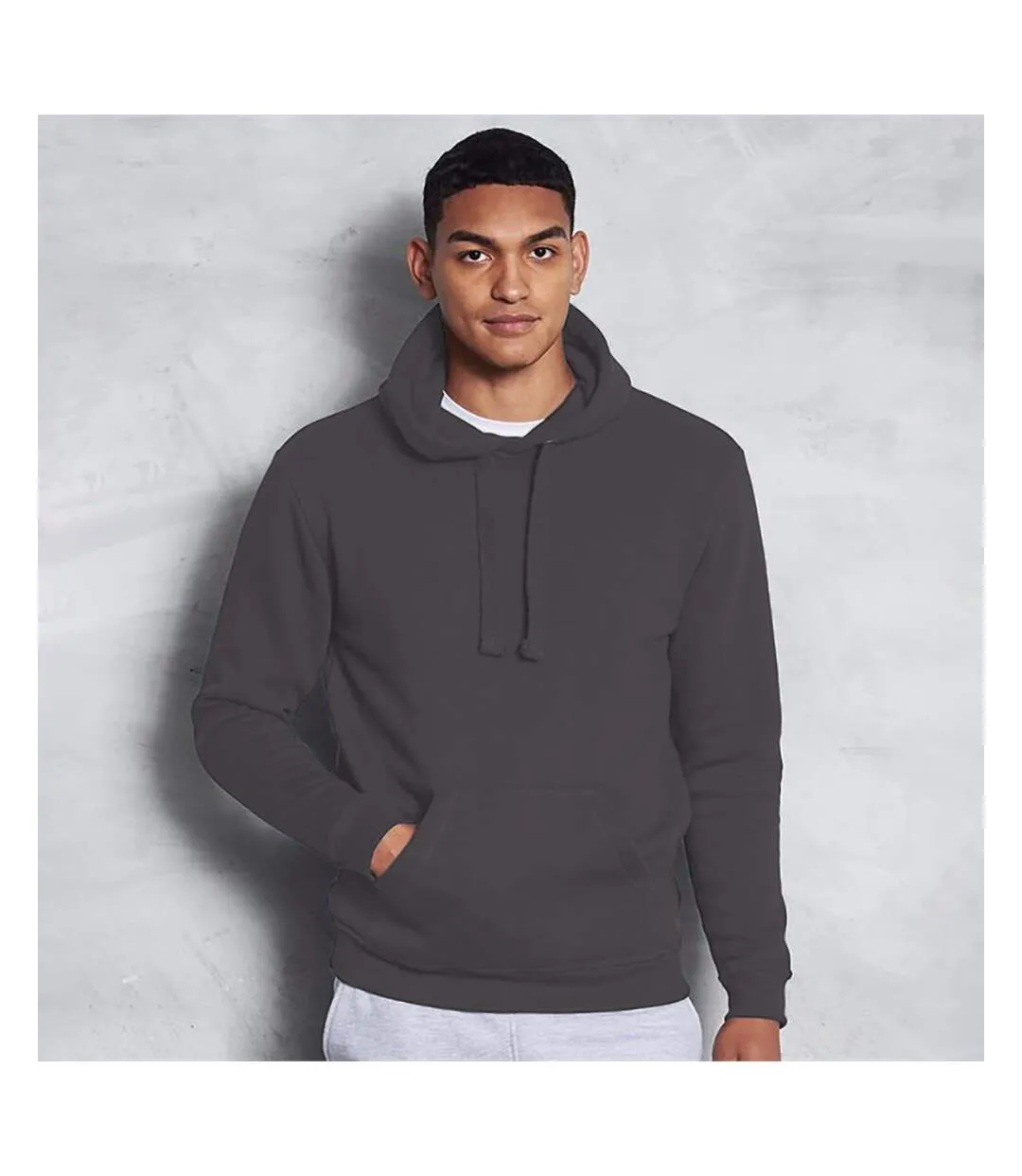 AWDis Just Hoods Mens Graduate Heavyweight Hoodie (Charcoal) - UTPC2969