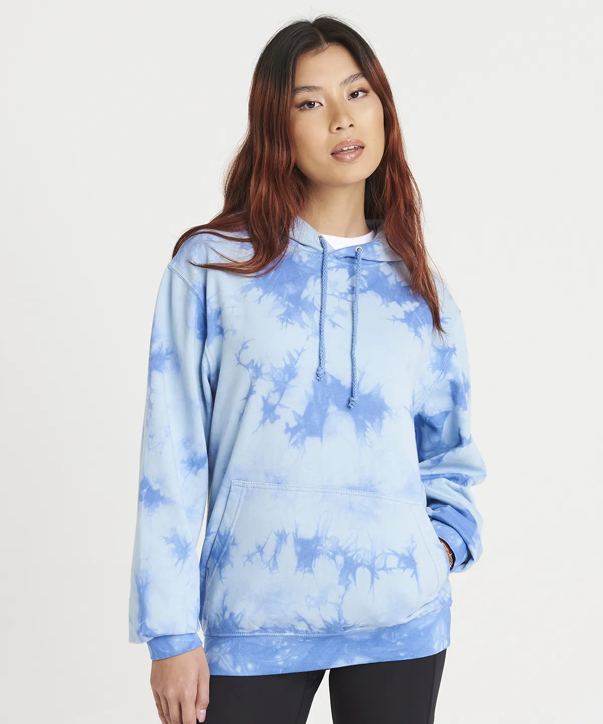 AWDis Just Hoods Tie Dye Hoodie - Colorful Unisex Pullover Sweatshirt