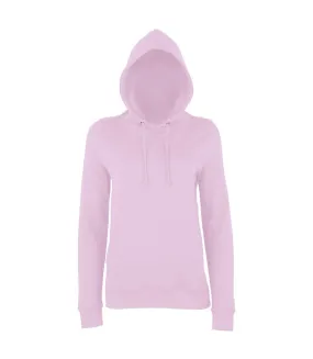 AWDis Just Hoods Womens/Ladies Girlie College Pullover Hoodie (Baby Pink) - UTRW3481