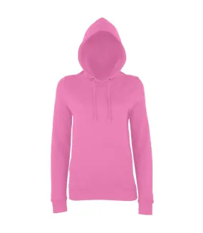 Women's Candyfloss Pink College Pullover Hoodie