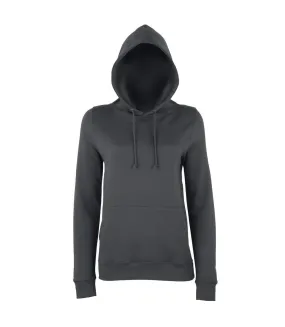 AWDis Just Hoods Womens/Ladies Girlie College Pullover Hoodie (Charcoal) - UTRW3481