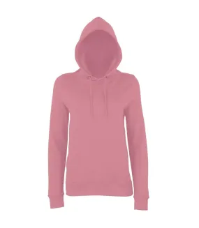 Dusty Pink Women's College Pullover Hoodie by AWDis