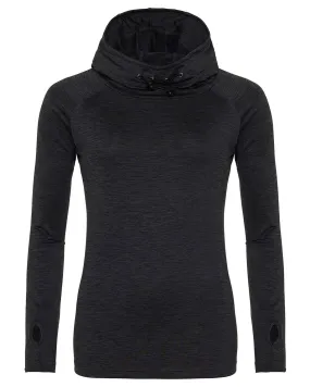 AWDis Ladies' Cool Cowl-Neck Long-Sleeve T-Shirt