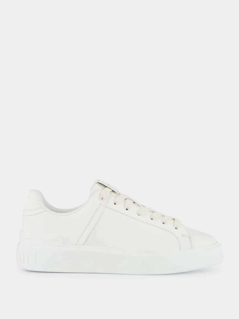 B-Court White Calfskin Trainers