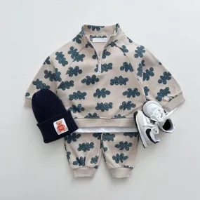 Baby Boy Flower Print Top and Pants Set for Wholesale - Item 231130152