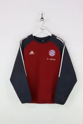 Bayern Munich sweatshirt - red/charcoal - size large in Adidas