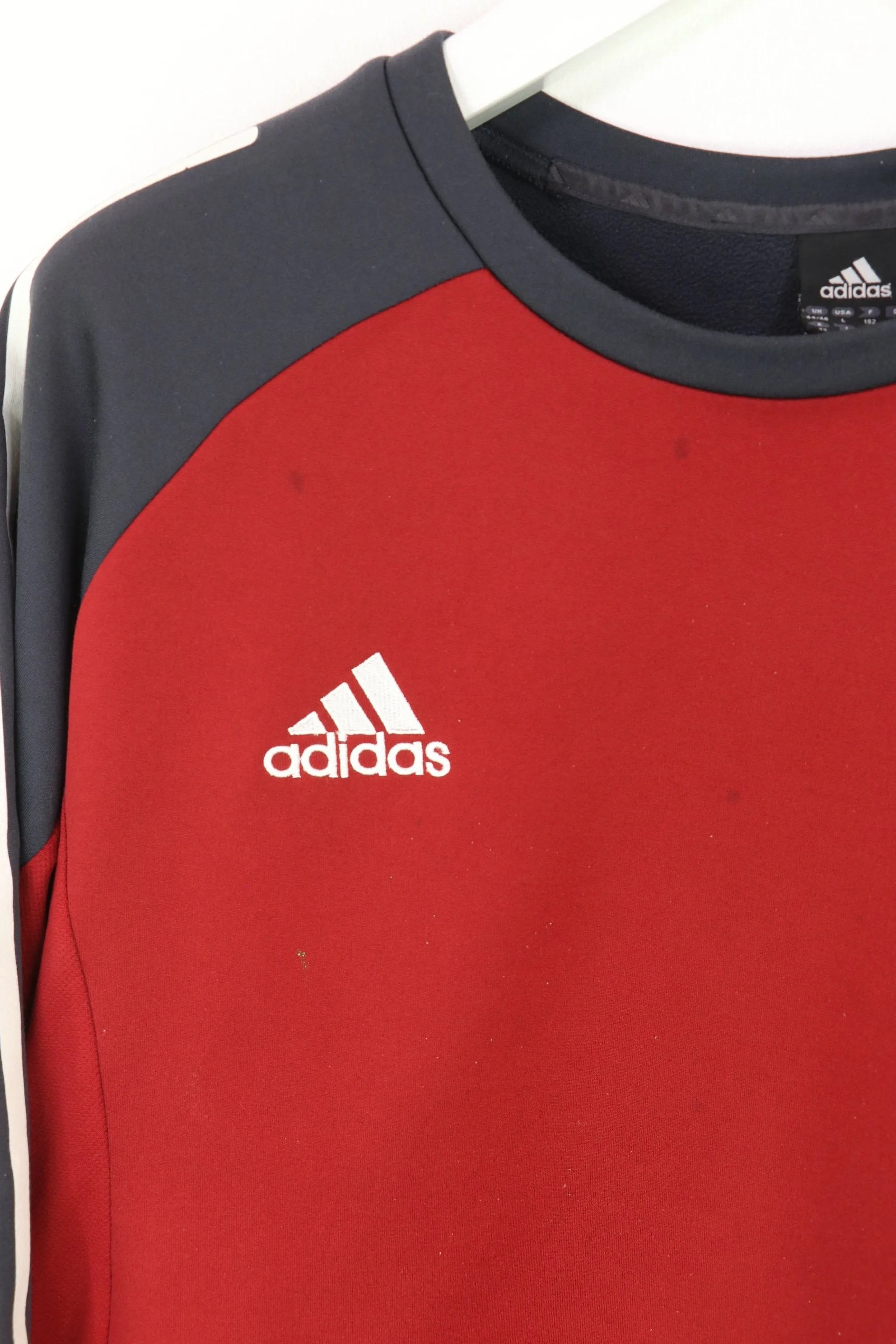 Bayern Munich sweatshirt - red/charcoal - size large in Adidas