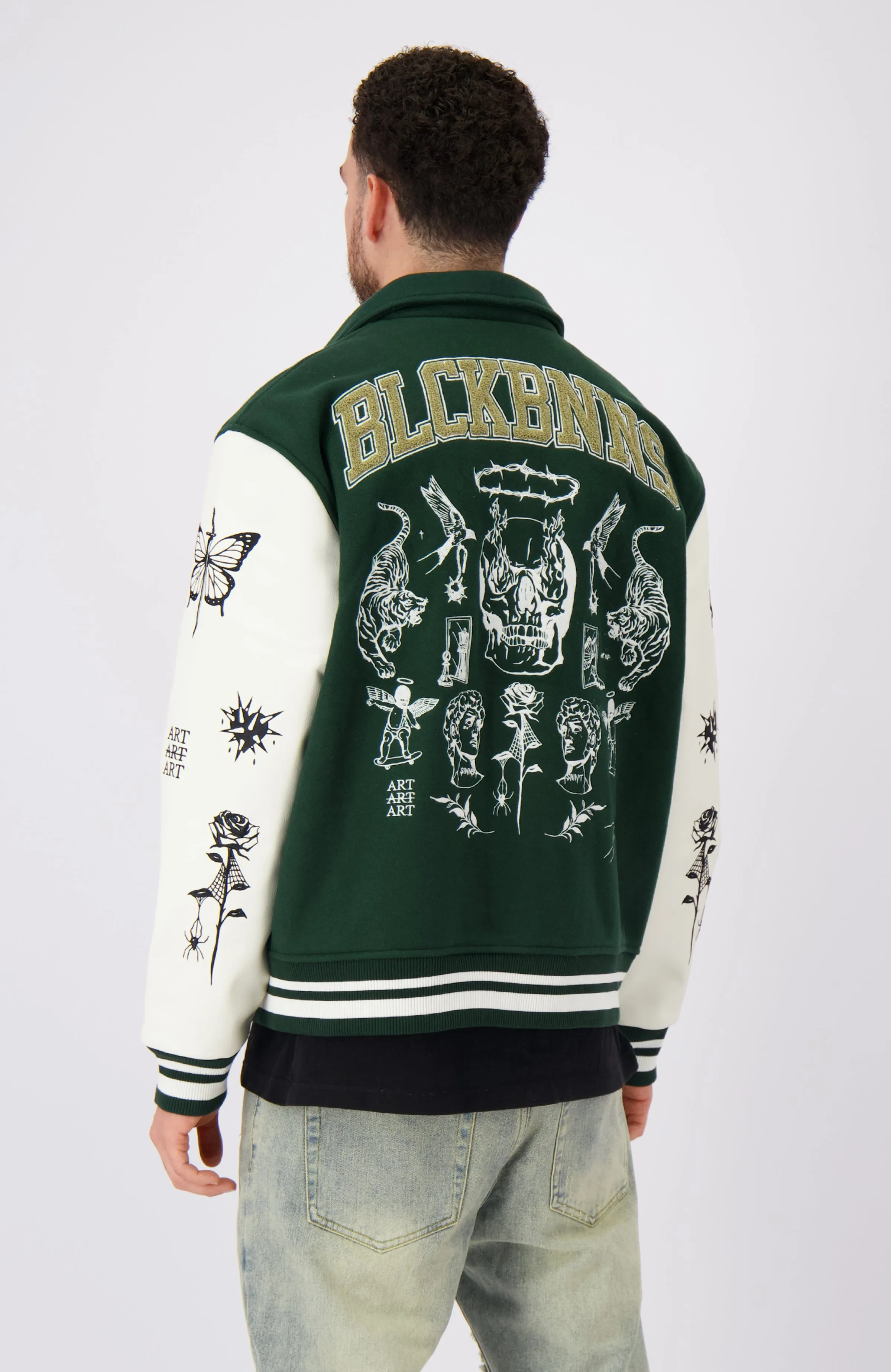 BB X DH VARSITY JACKET | Green