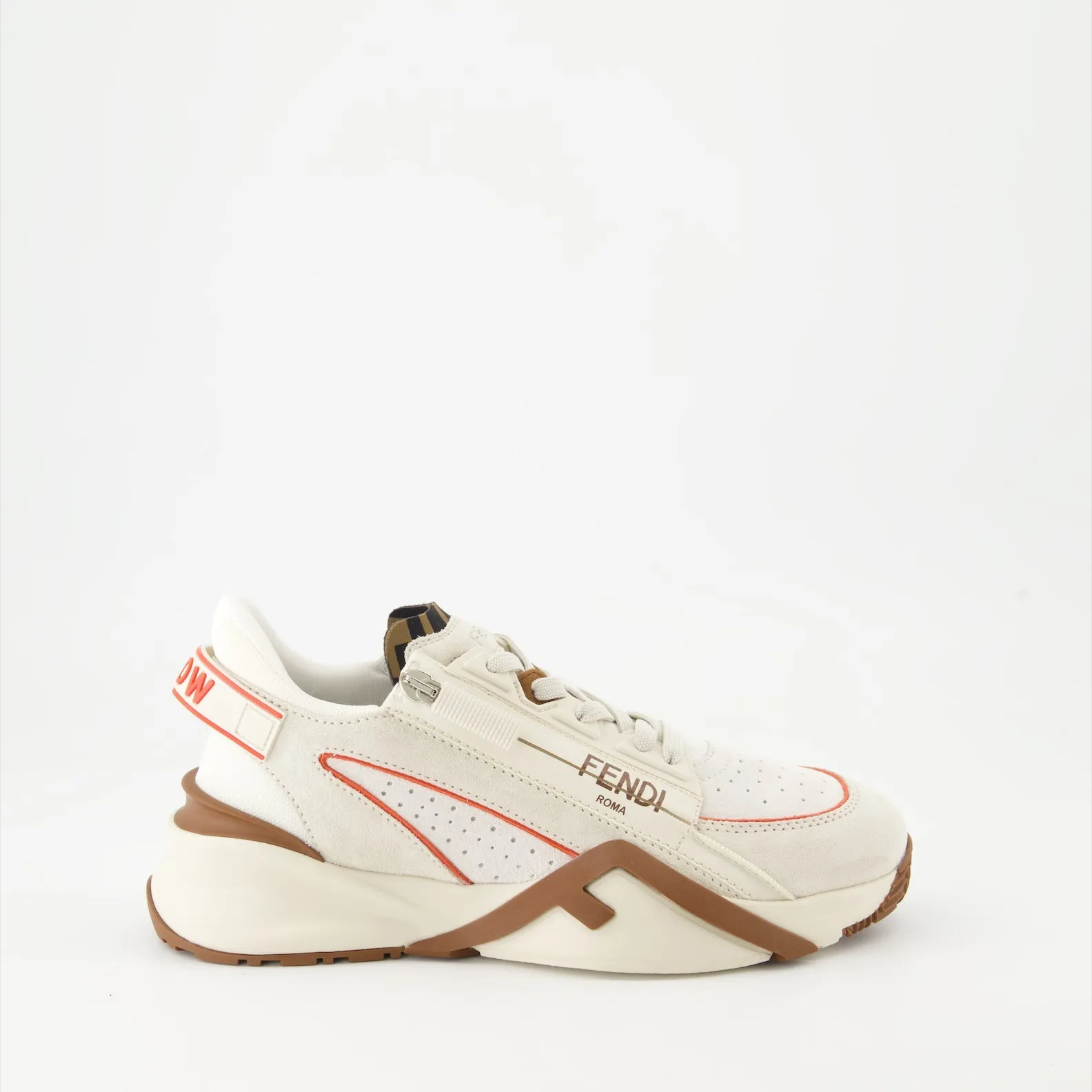 Beige Leather Sneakers