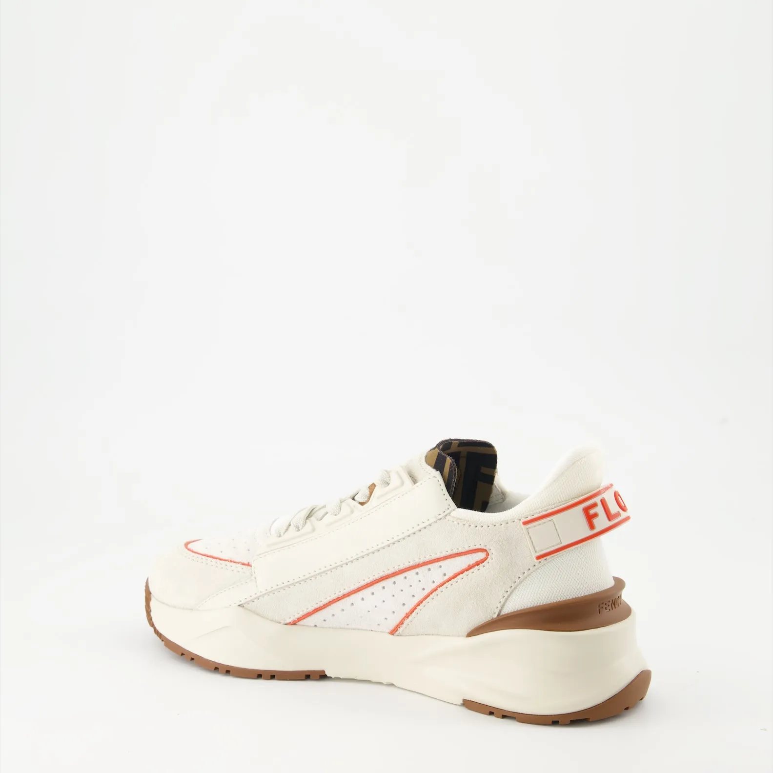 Beige Leather Sneakers