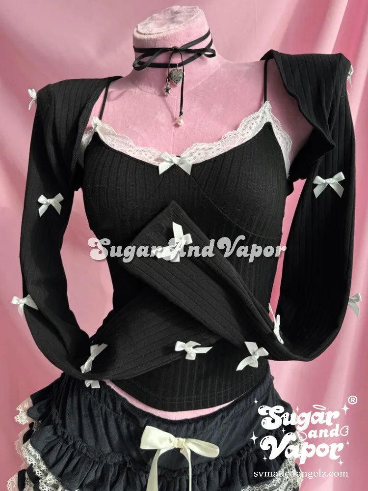 Belladonna Bows Shrug 2 Pieces Top Set