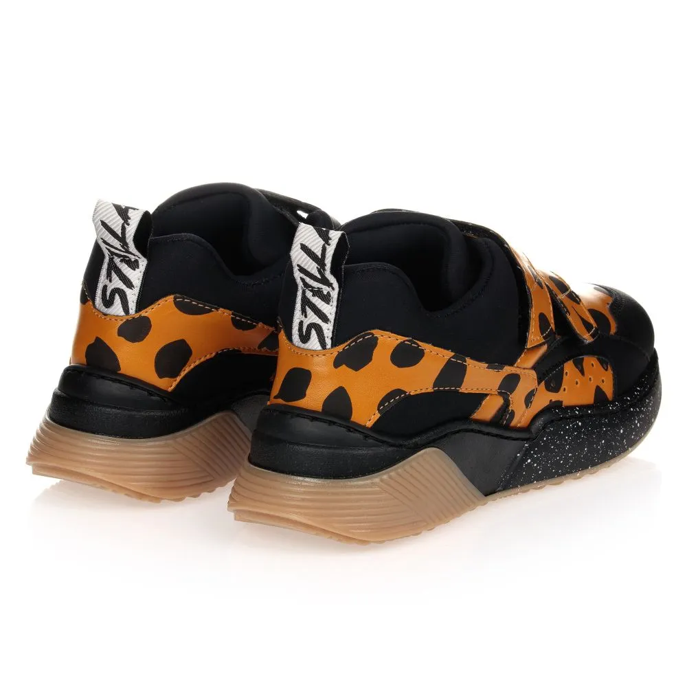 Black Animal Print Trainers