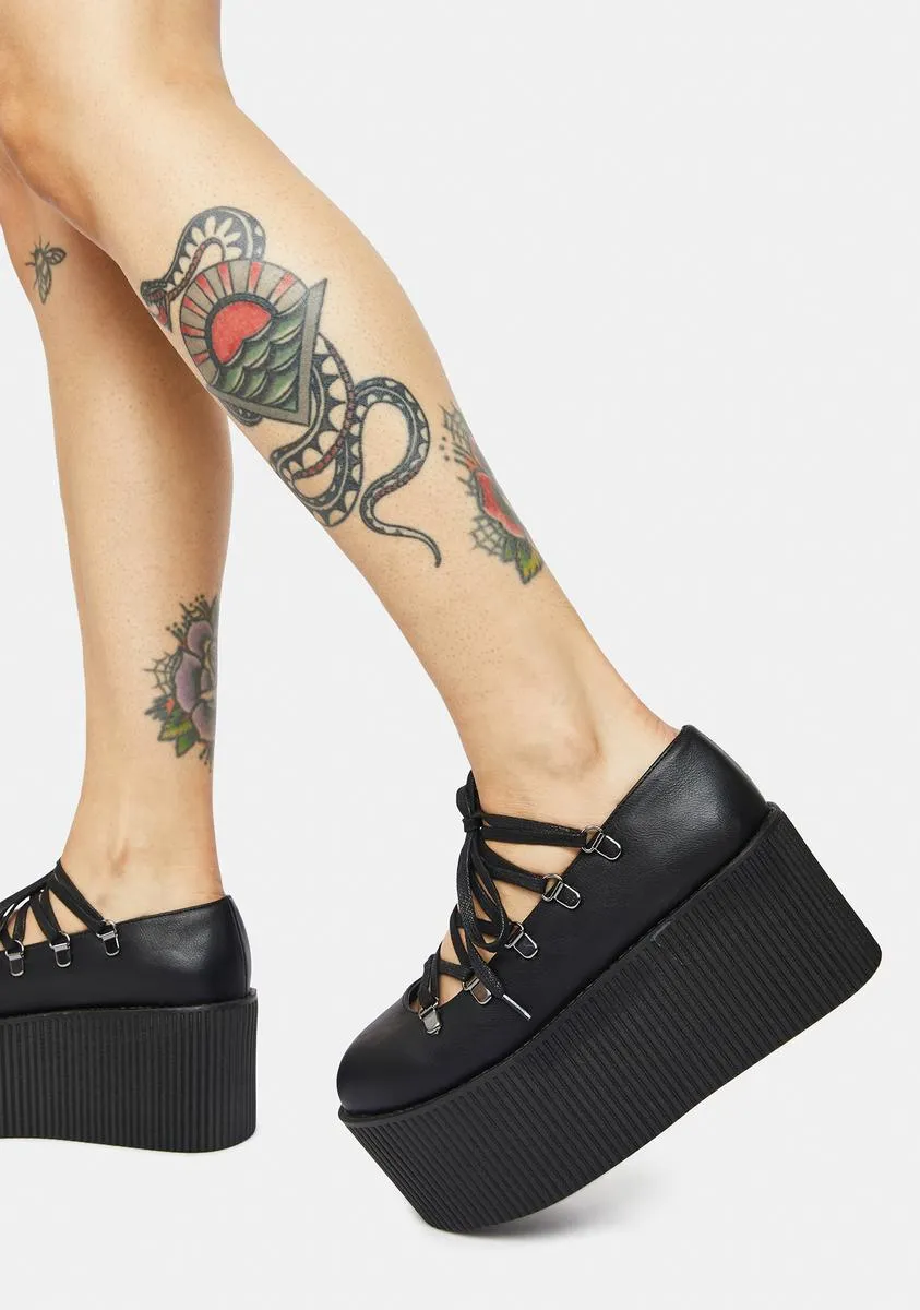 Black Ballerina Platforms