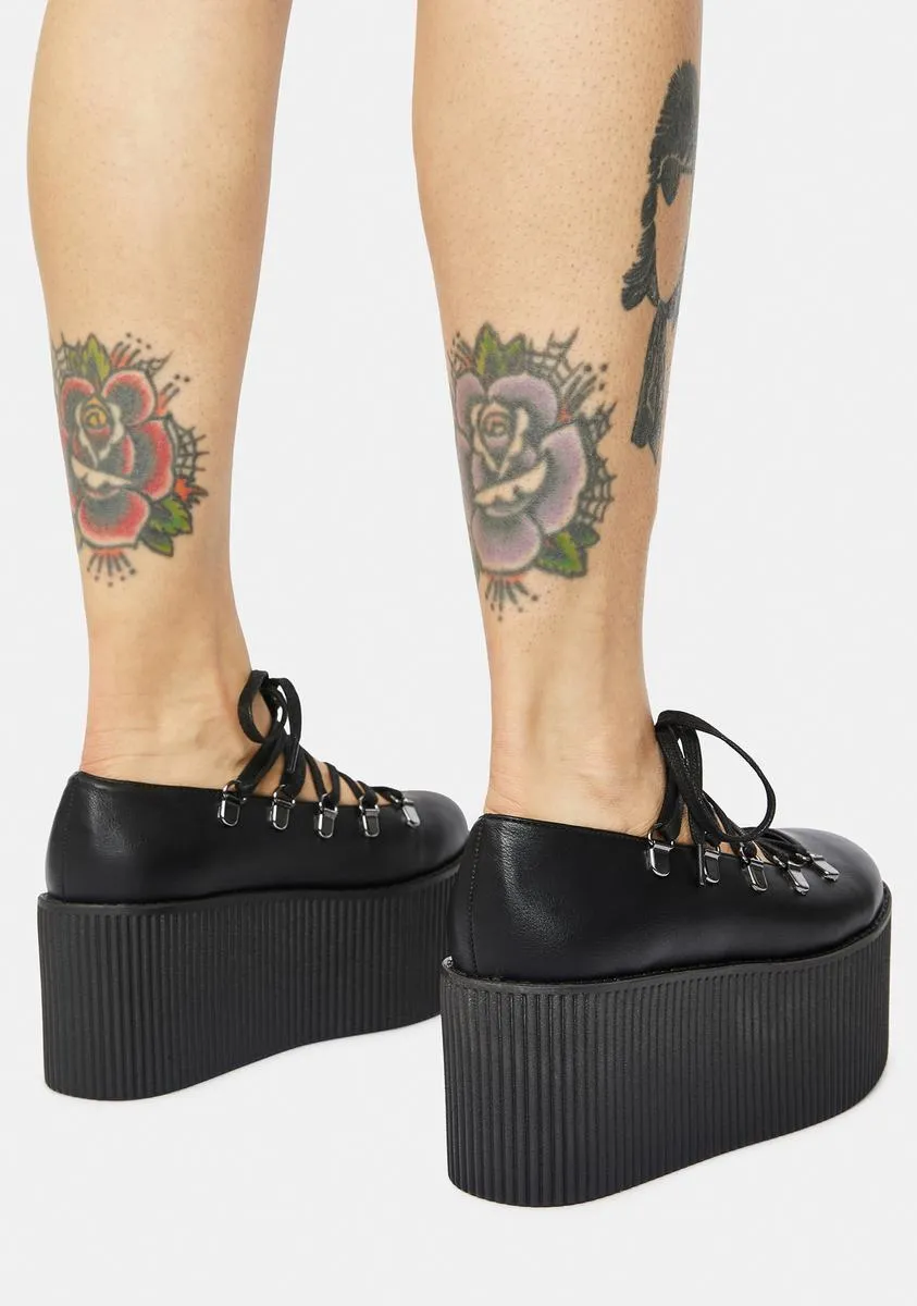 Black Ballerina Platforms