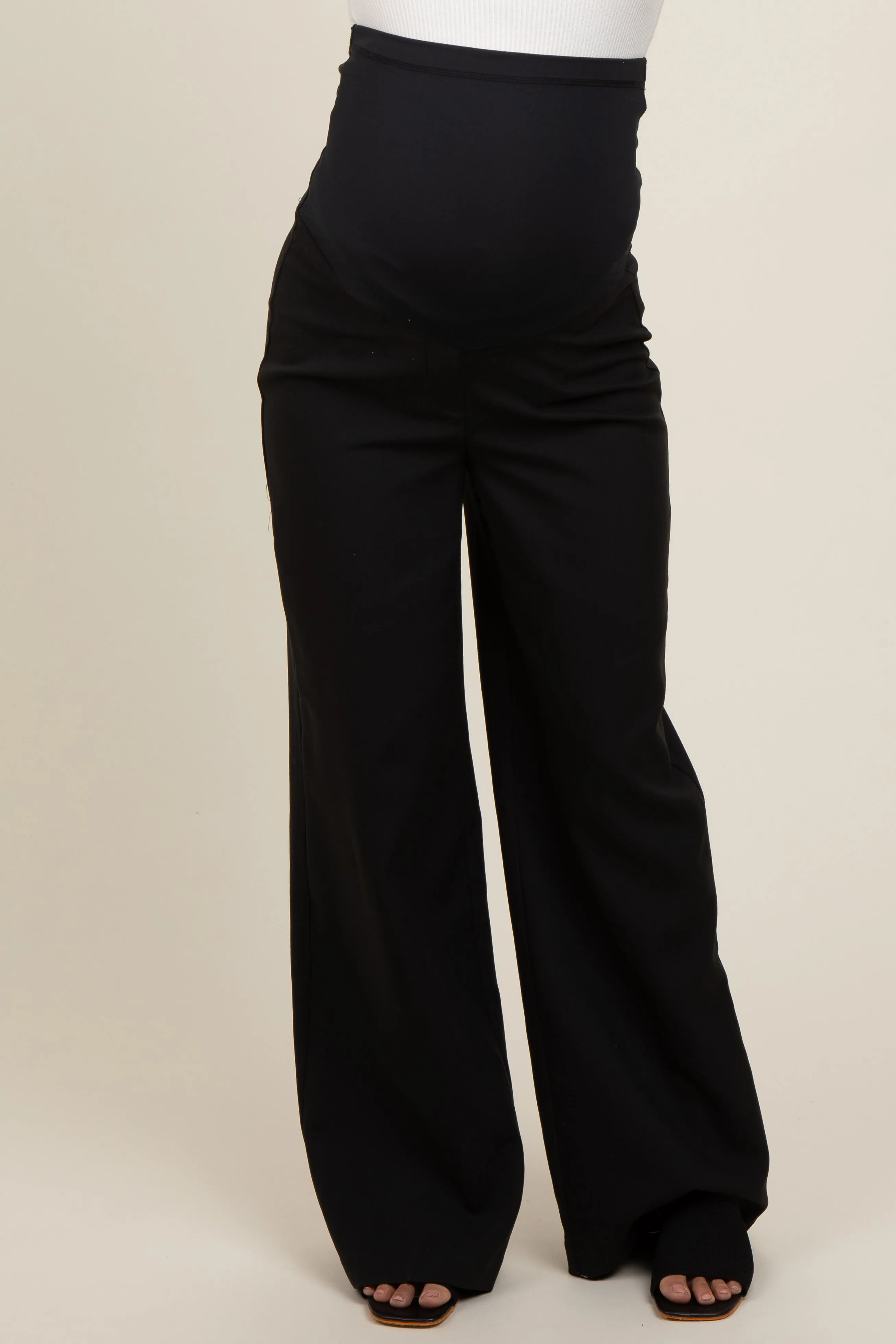 Black Basic Maternity Trousers