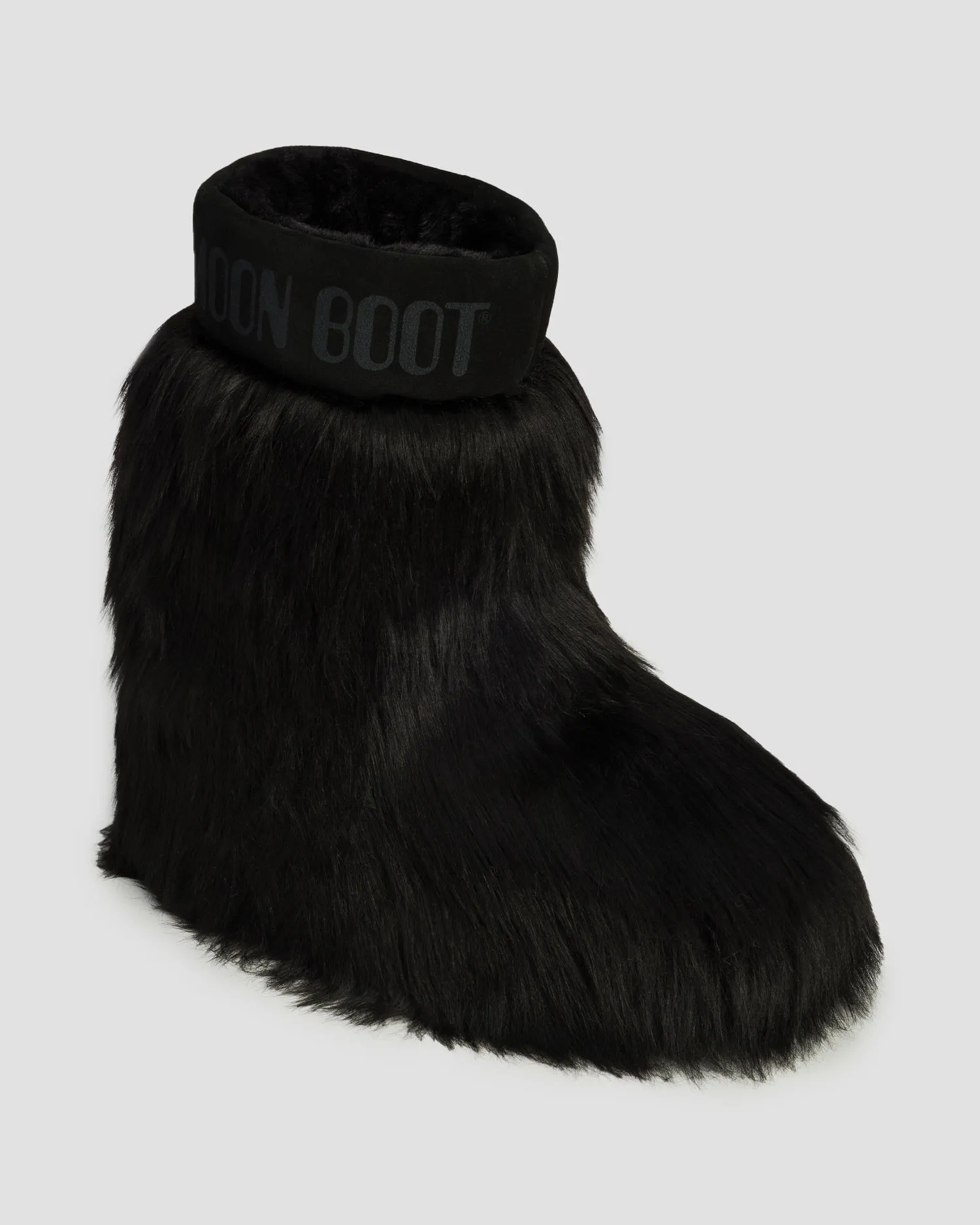 Black fur snow boots Moon Boot Resort Icon Yeti Mid 80D1409600-n001