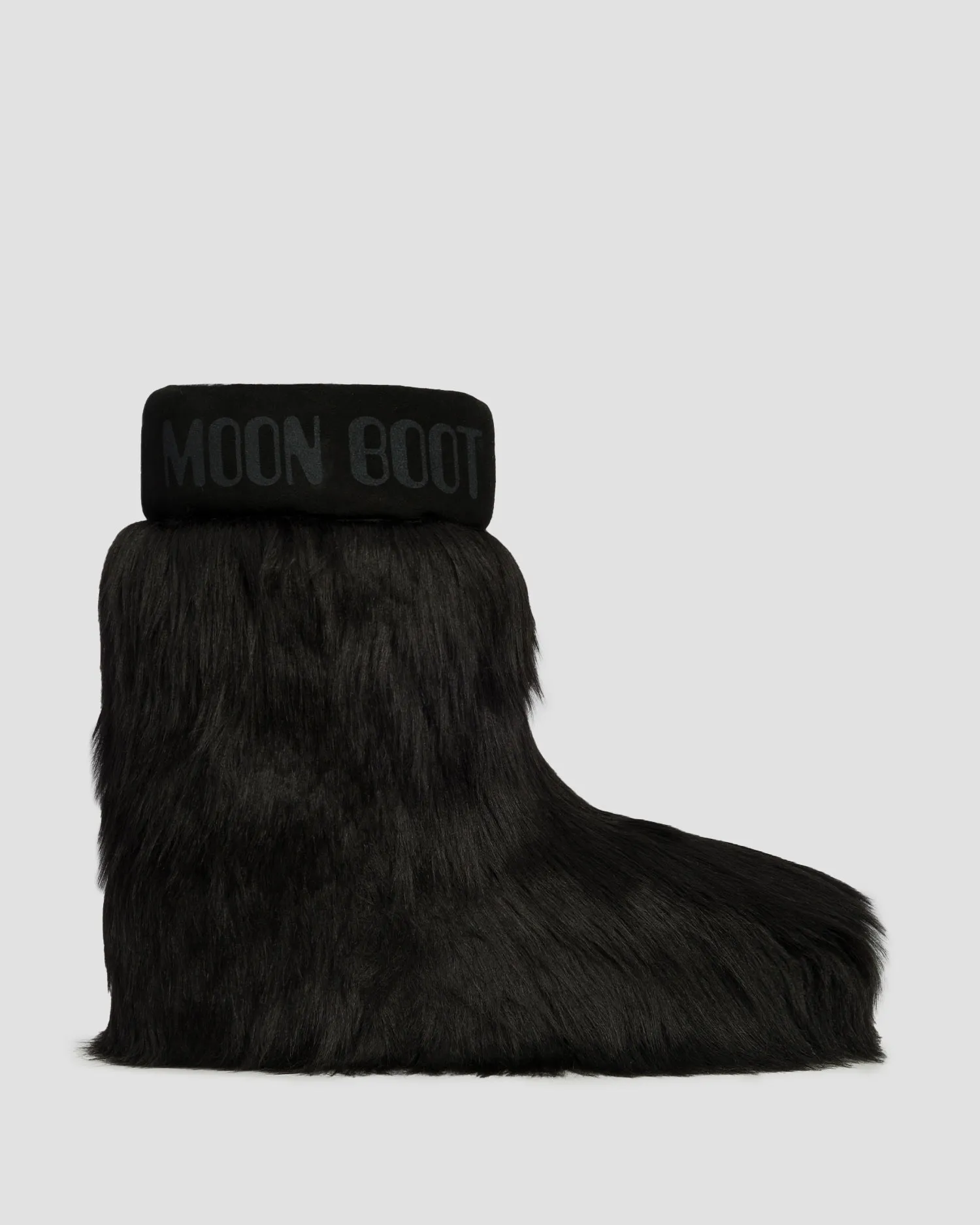 Black fur snow boots Moon Boot Resort Icon Yeti Mid 80D1409600-n001