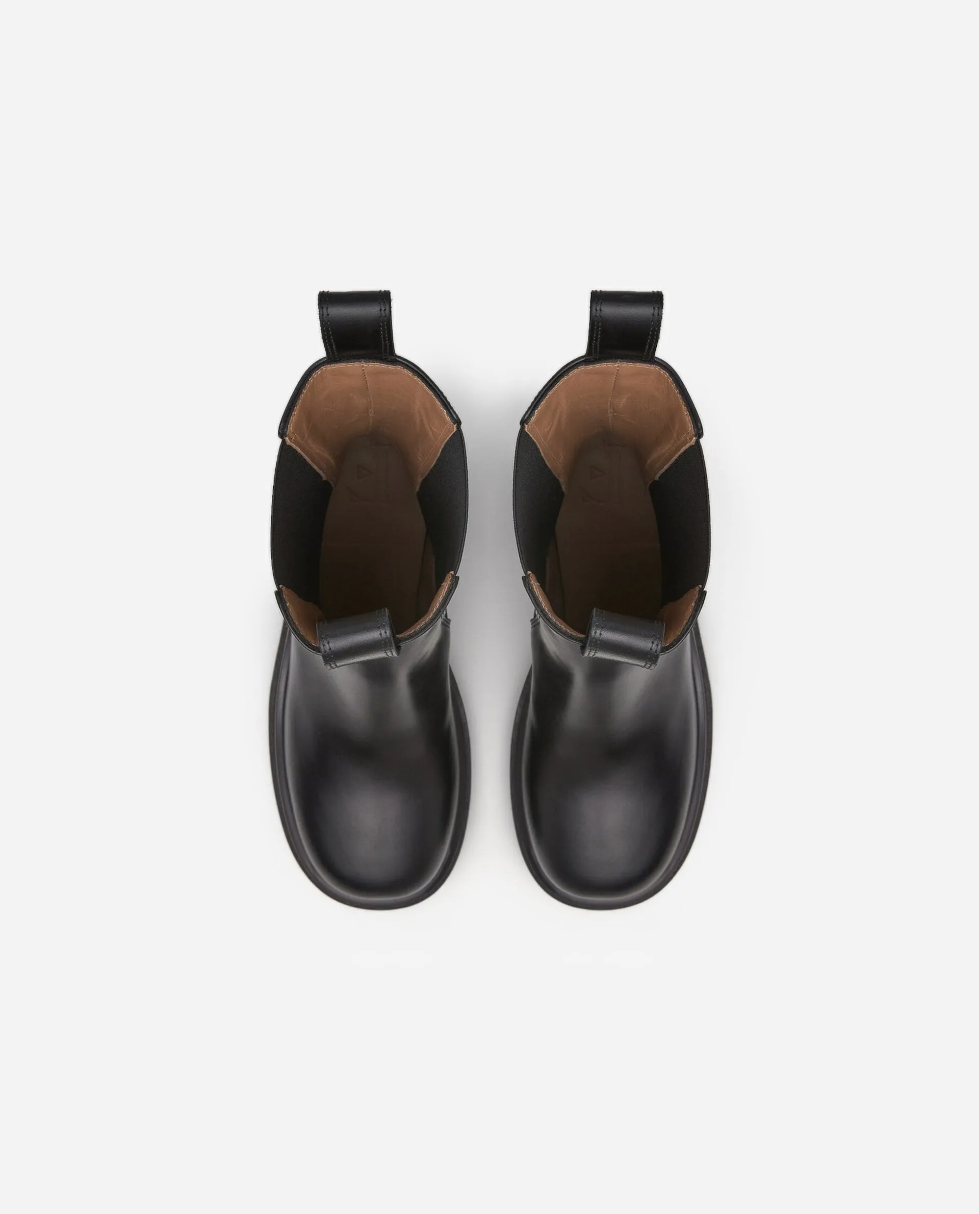 Black Leather Chelsea Boots - Lulu