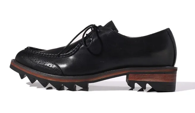 Leather Lace Up Black Men's Dress Shoes