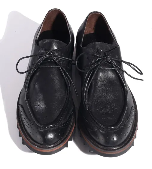 Leather Lace Up Black Men's Dress Shoes