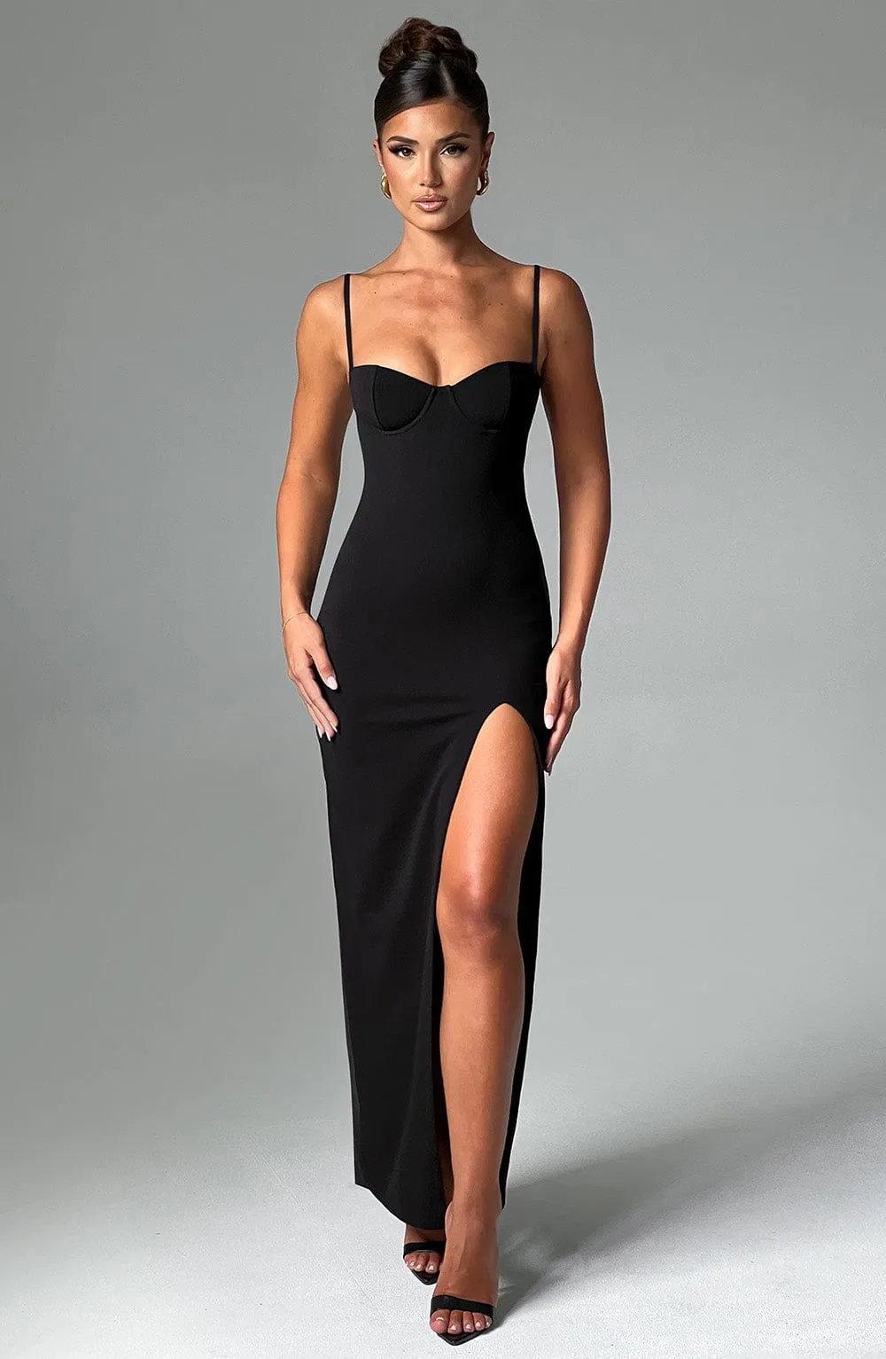 Black Maxi Dress - Asteria.