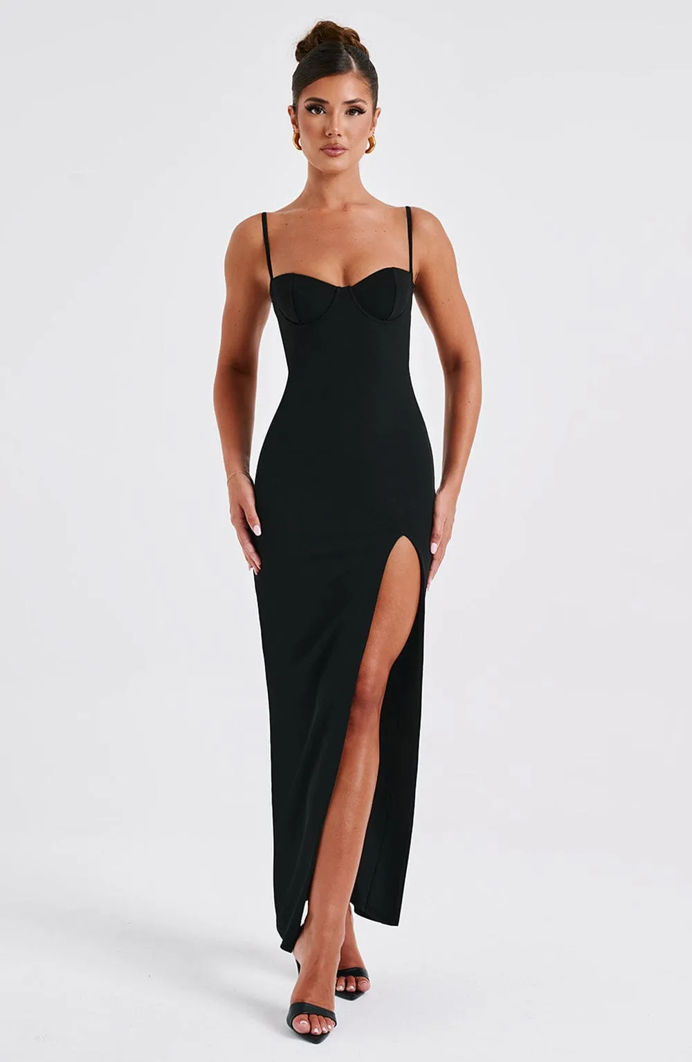 Black Maxi Dress - Asteria.