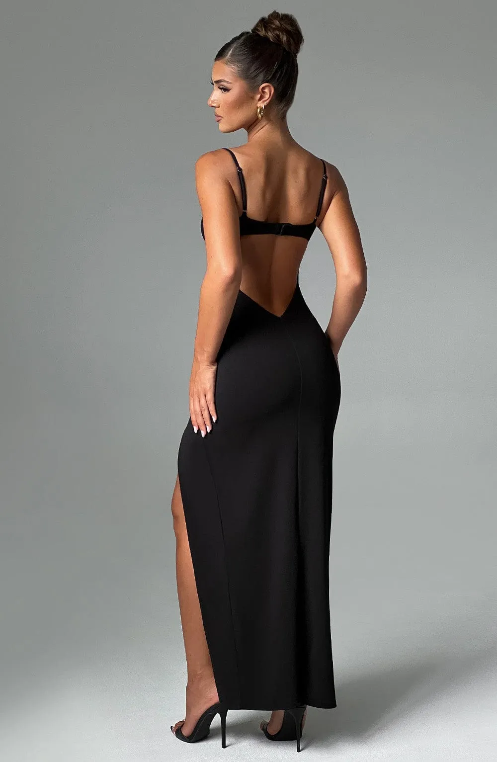 Black Maxi Dress - Asteria.