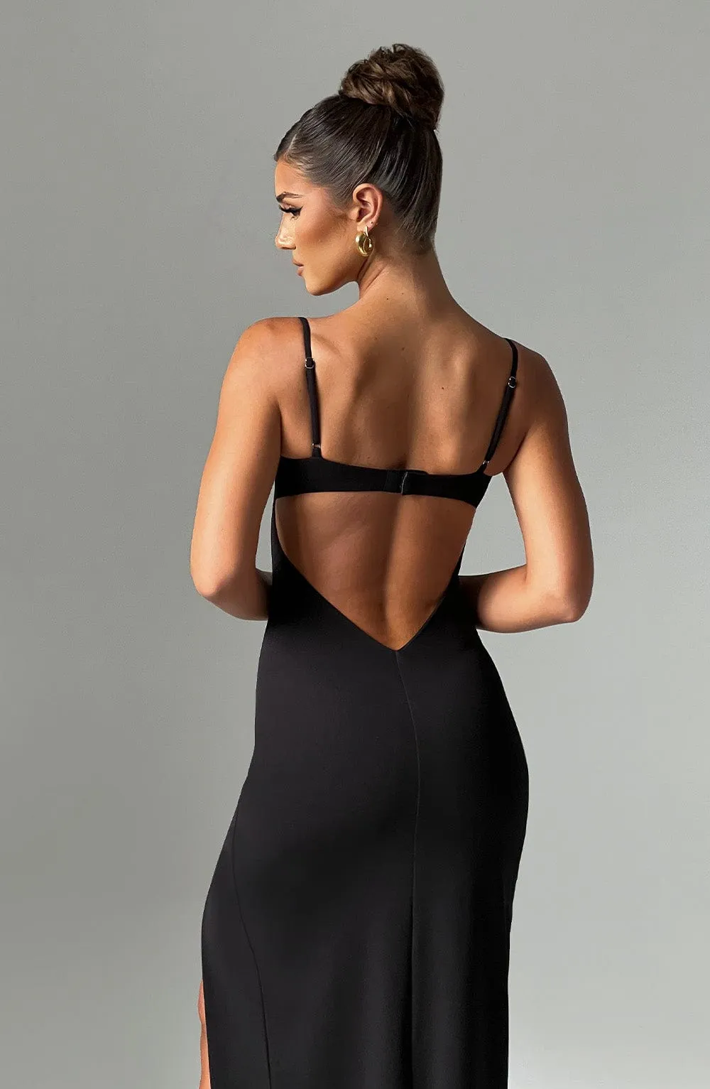 Black Maxi Dress - Asteria.