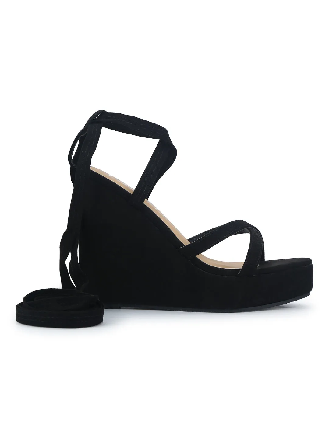 Black Micro Wraparound Wedges