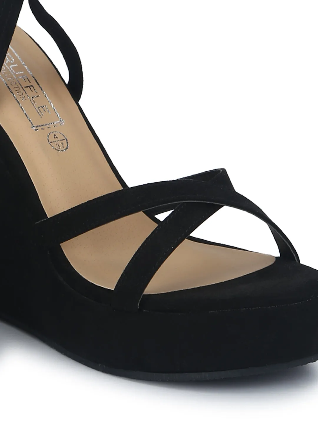 Black Micro Wraparound Wedges