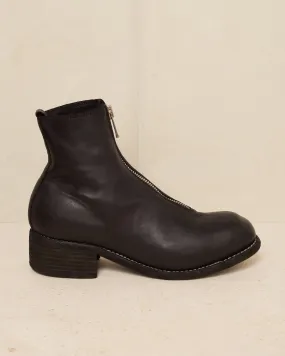 Black PL1 Front Zip Boots