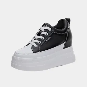 Black Platform Fashion Sneakers New