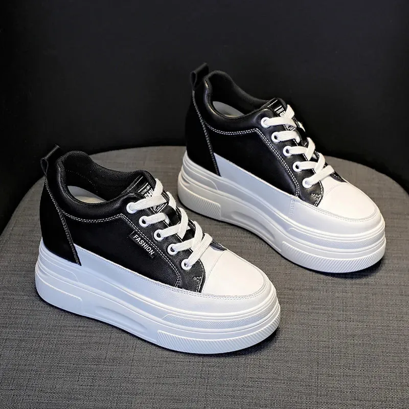 Black Platform Fashion Sneakers New