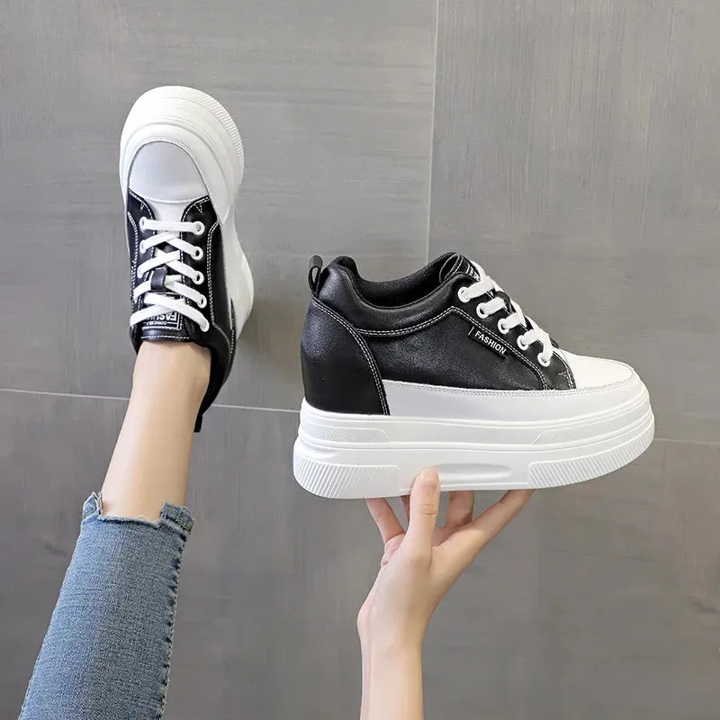 Black Platform Fashion Sneakers New