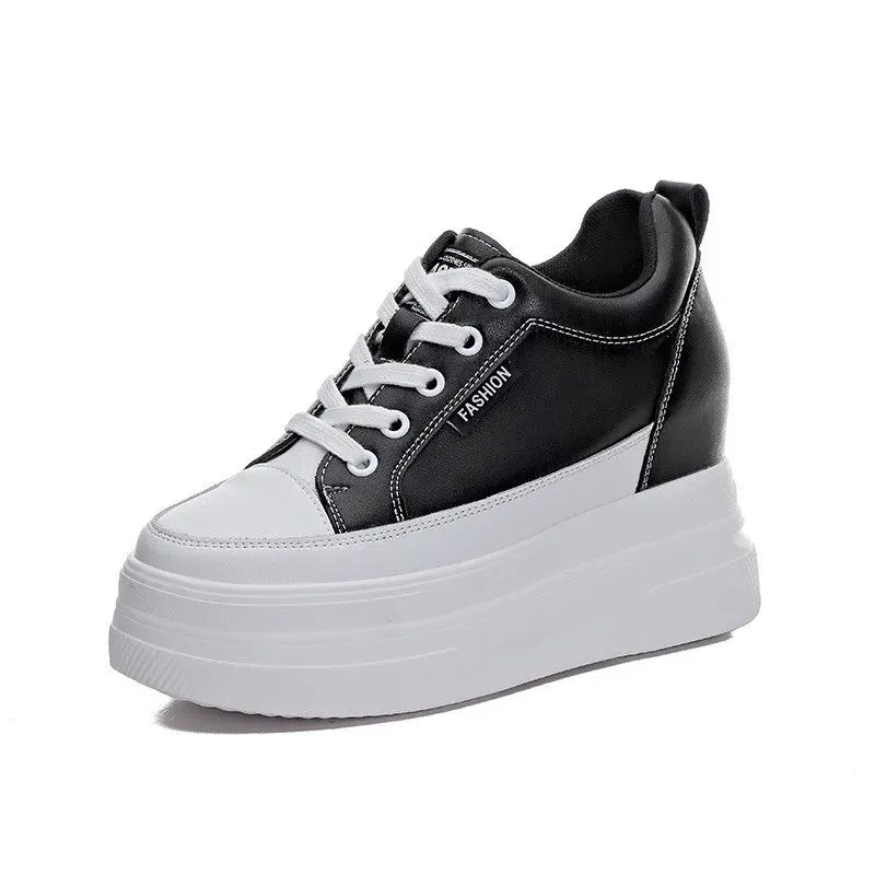 Black Platform Fashion Sneakers New