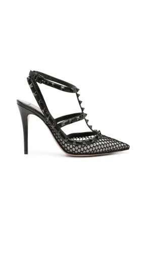 Black Rockstud Pump