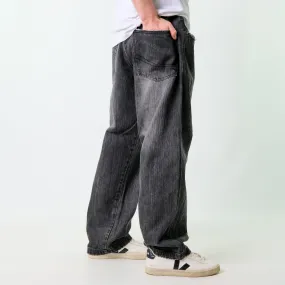 Black y2ks Ice City Denim Hip Hop Jeans Baggy Pants (38x32)