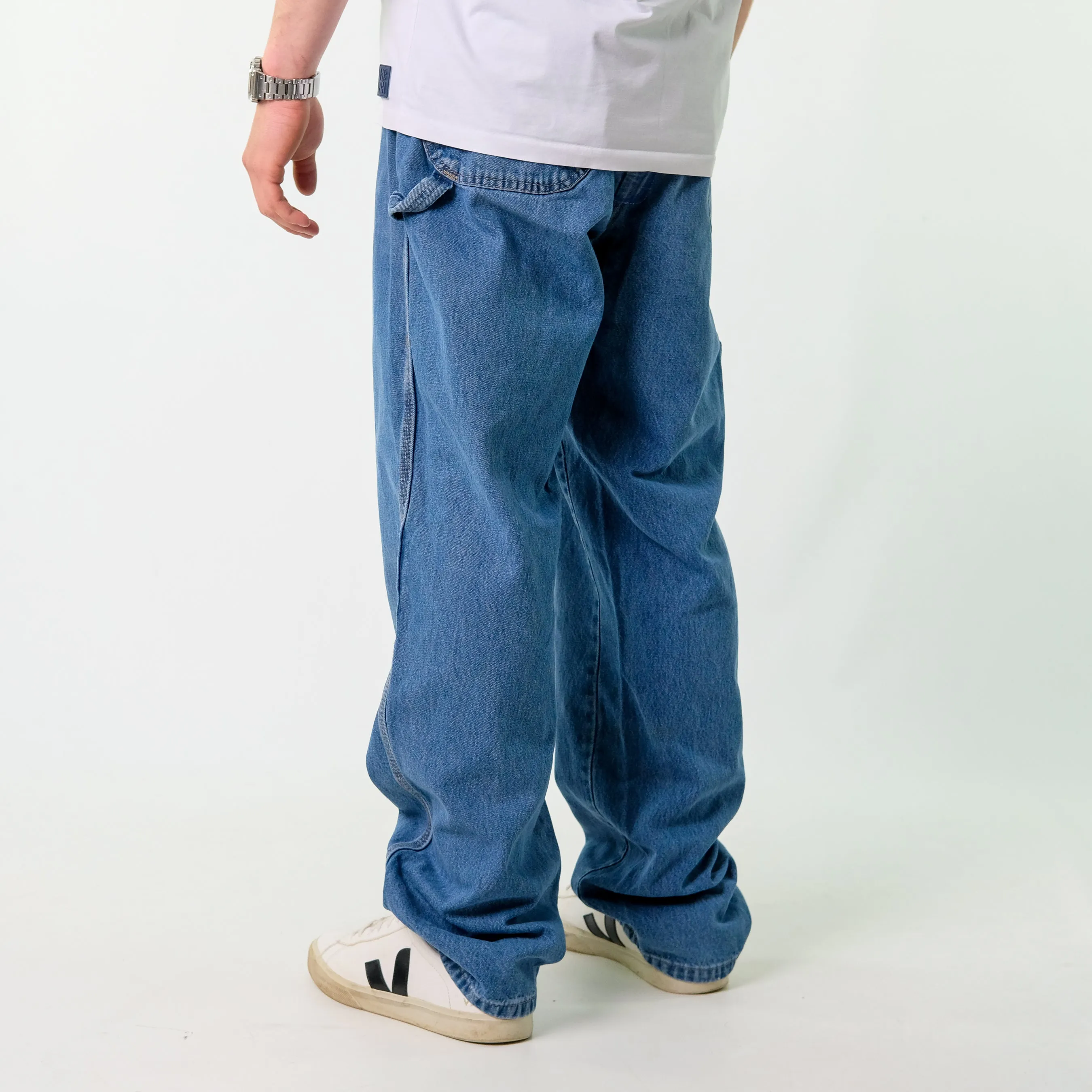 Blue y2ks Dickies Denim Carpenter Jeans Baggy Pants (38x34)