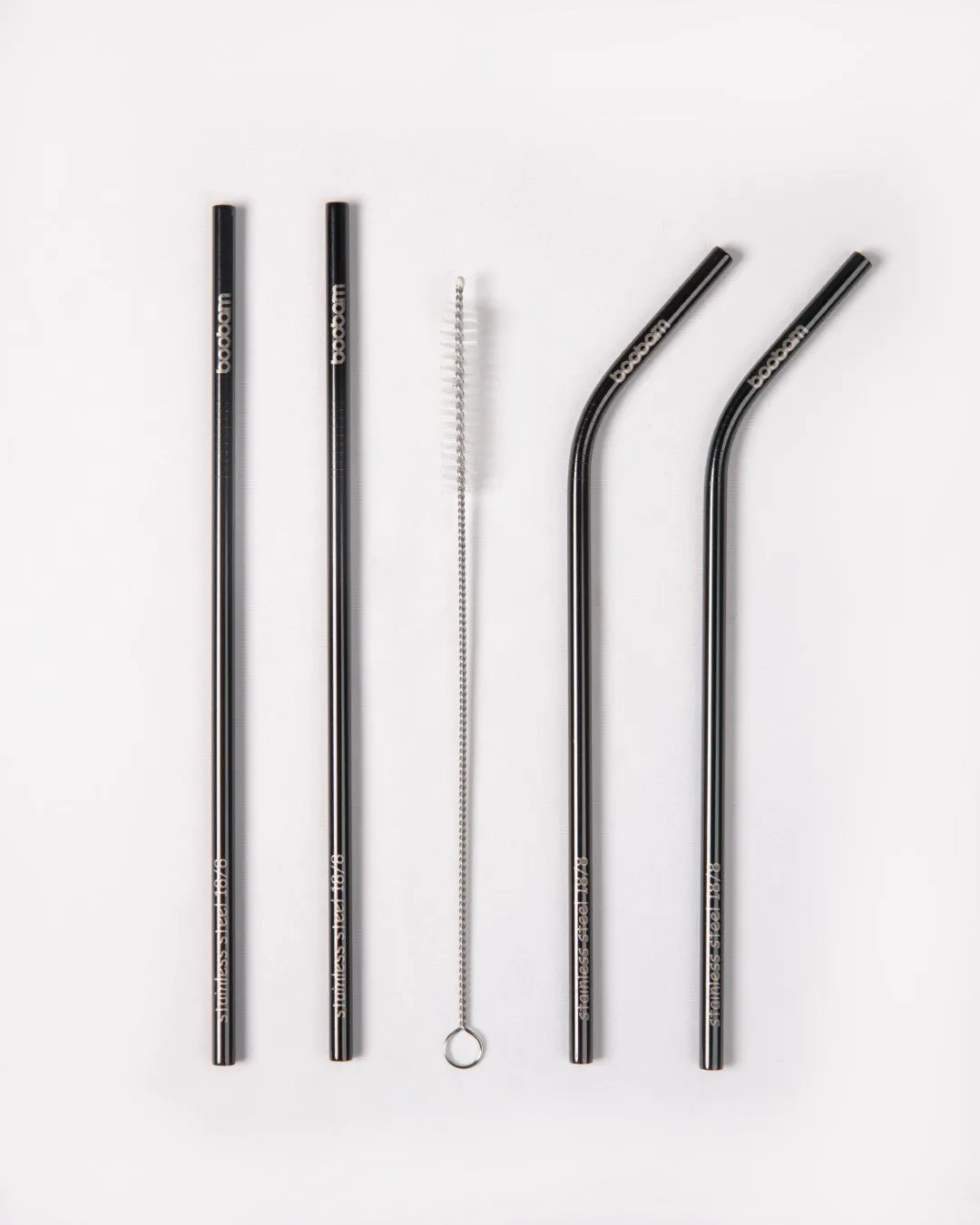 metal bubble tea straw set of 4