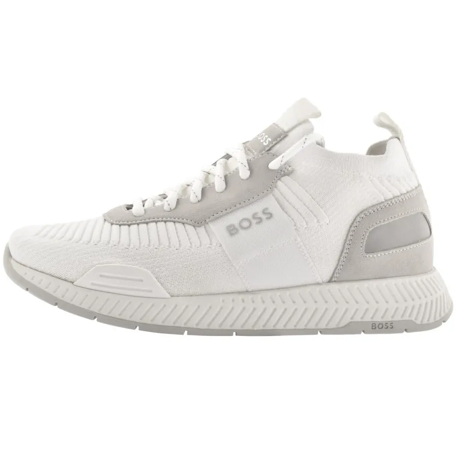 BOSS Titanium Runn Trainers White