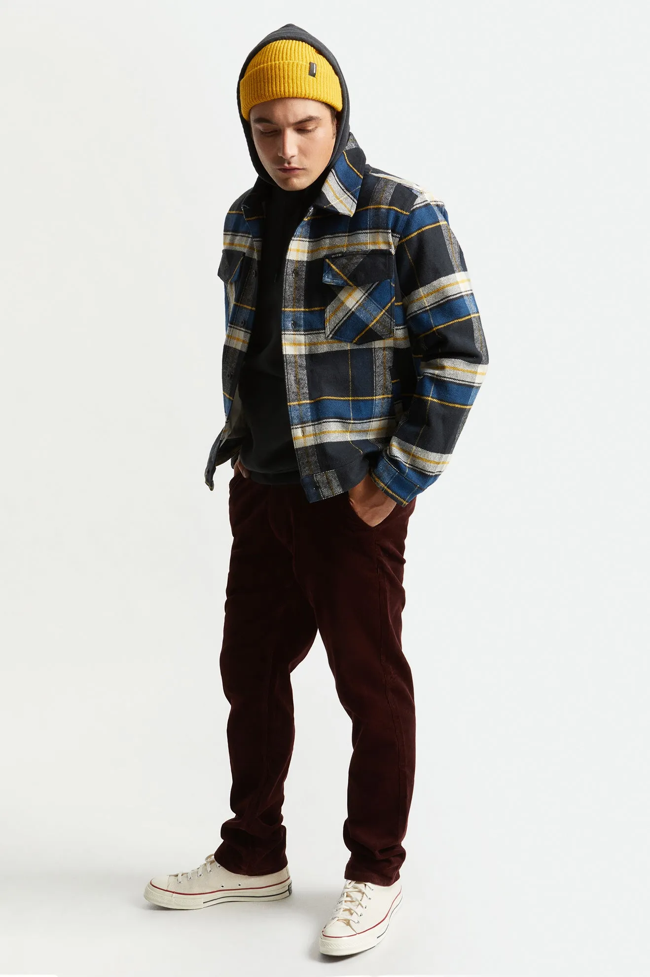 Bowery Trucker Jacket - Joe Blue Plaid