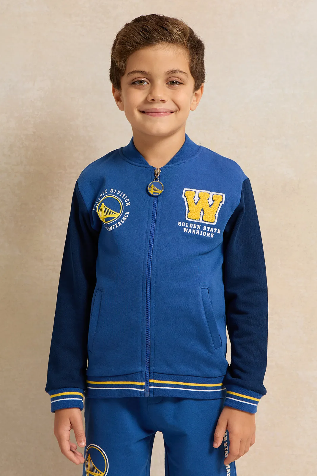 Boys Blue NBA Print Sweatshirt