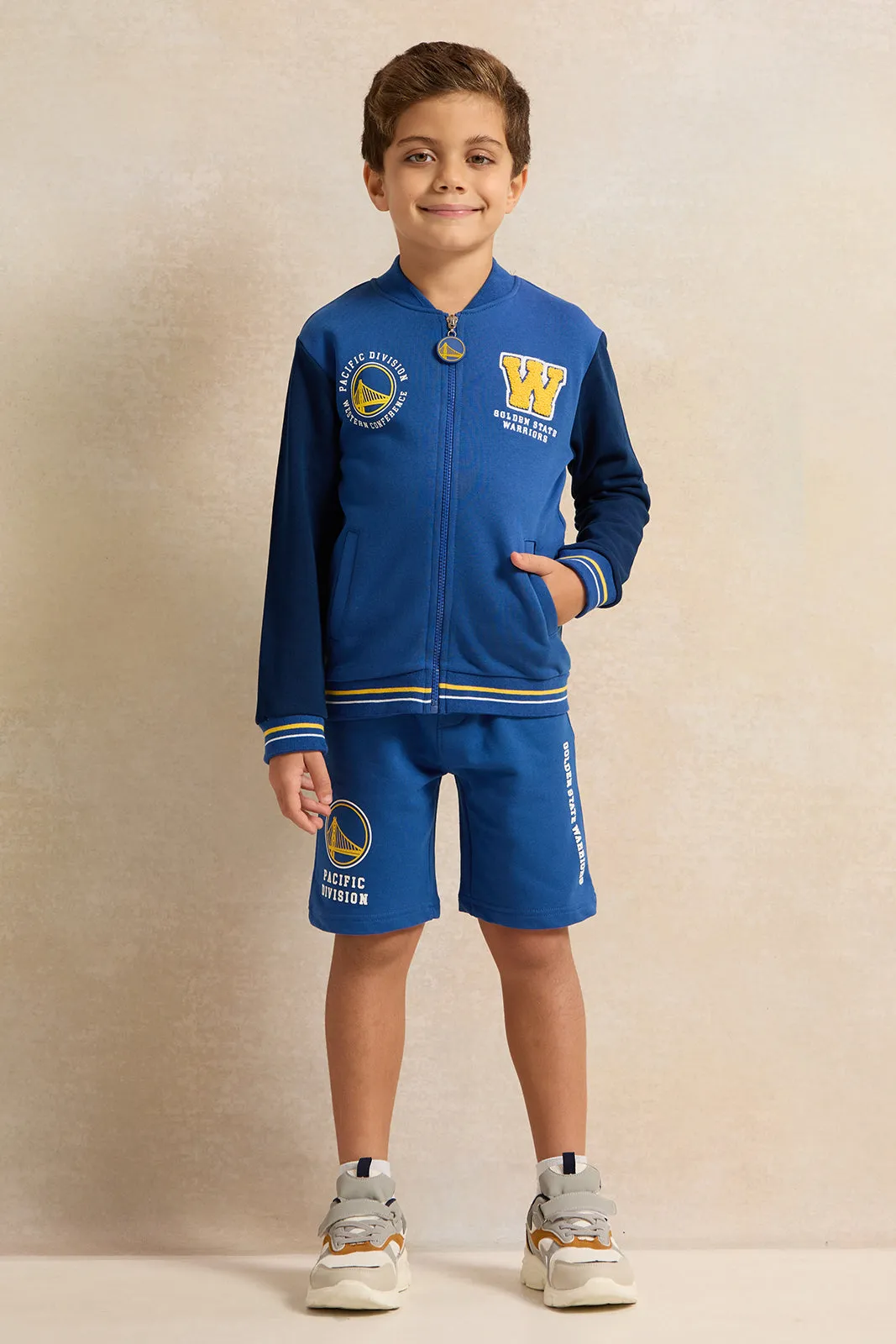 Boys Blue NBA Print Sweatshirt