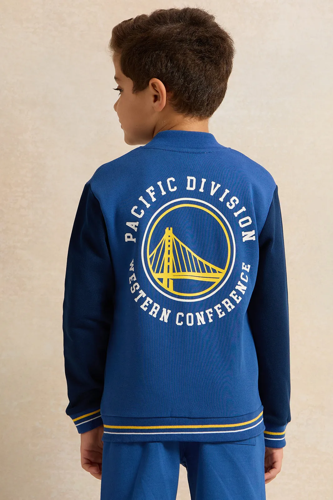 Boys Blue NBA Print Sweatshirt