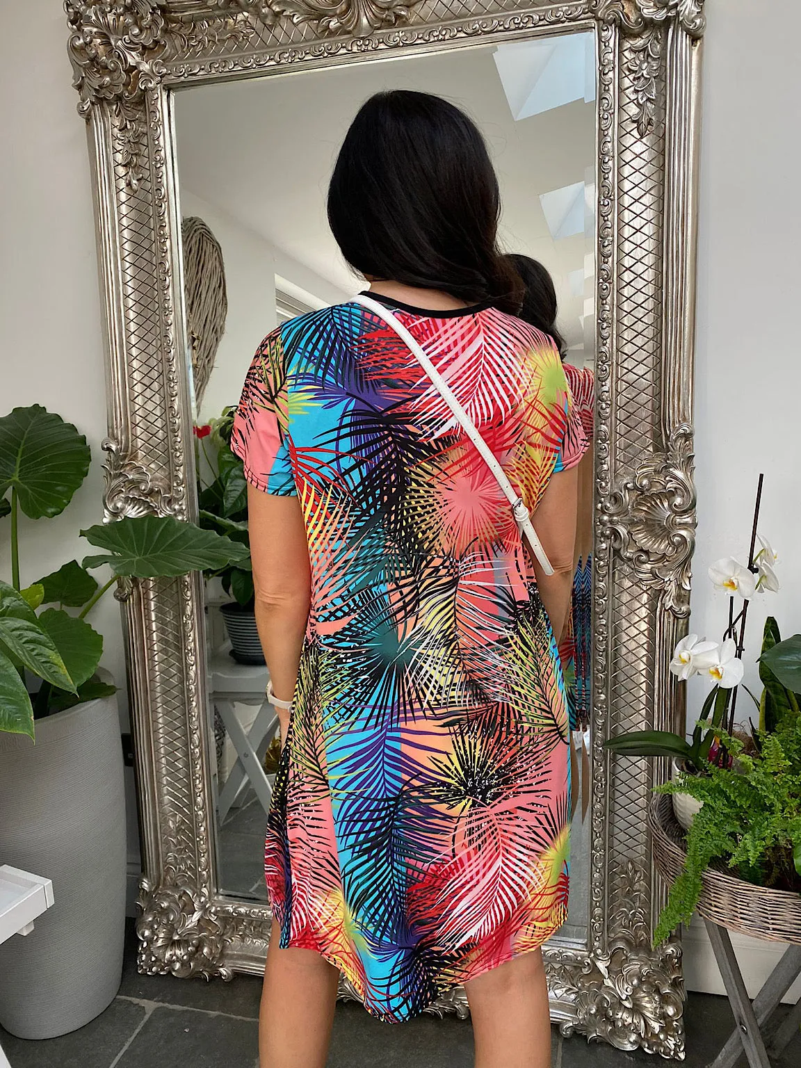 Norma Bright Leaf Tunic Dress, buy now.