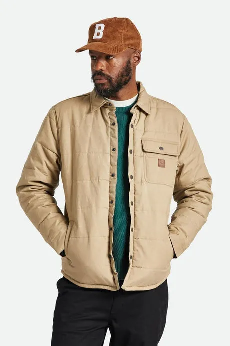 Brixton Cass Jacket in Waxed Canvas - Oatmeal