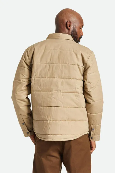 Brixton Cass Jacket in Waxed Canvas - Oatmeal