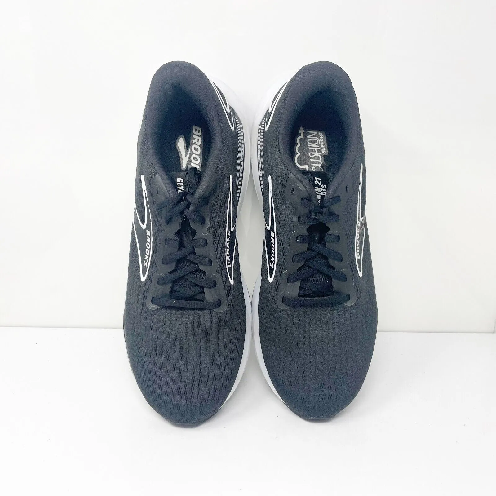 Brooks Mens Glycerin GTS 21 1104202E090 Black Running Shoes Sneakers Sz 11.5 2E