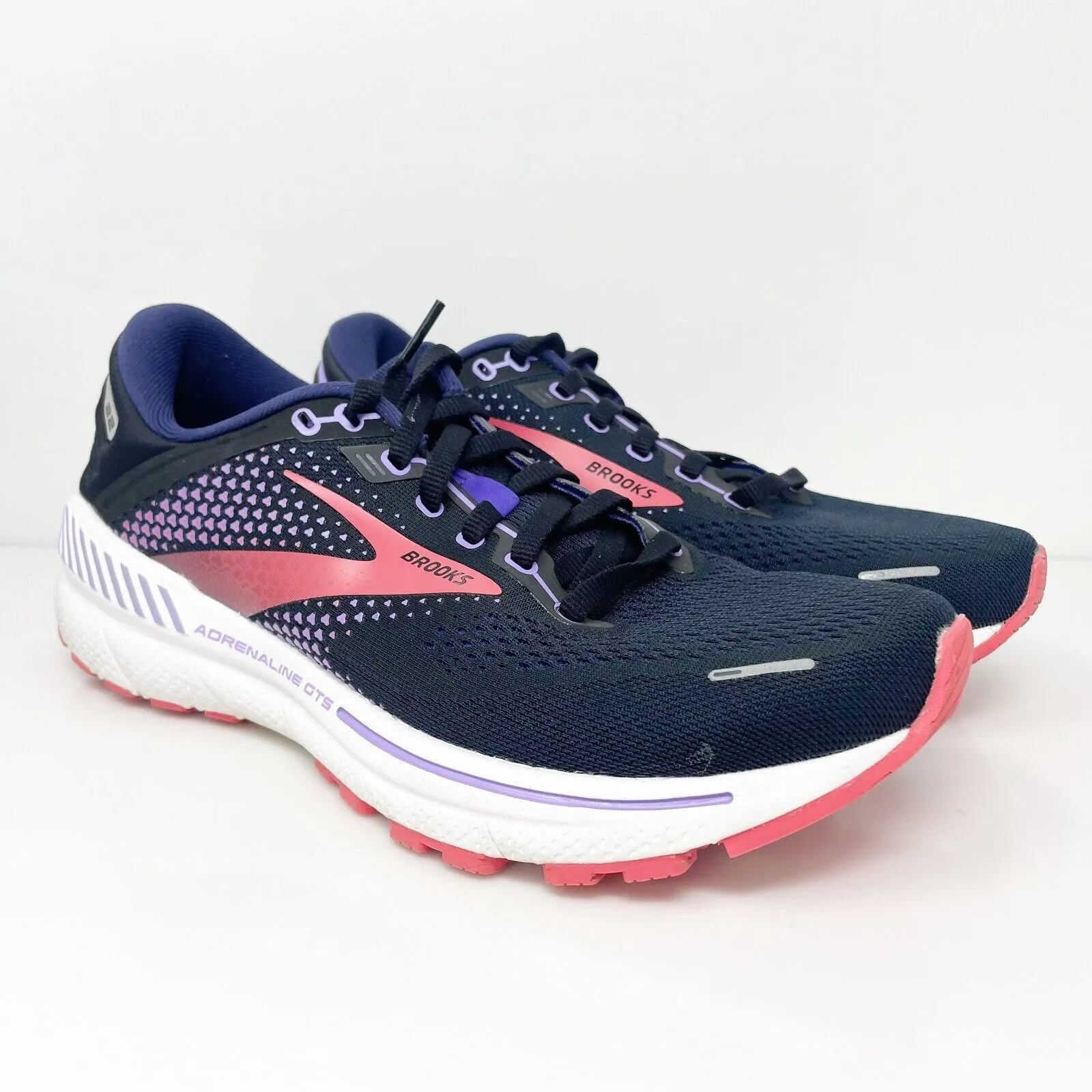 Brooks Womens Adrenaline GTS 22 1203531D080 Blue Running Shoes Sneakers Sz 8.5 D