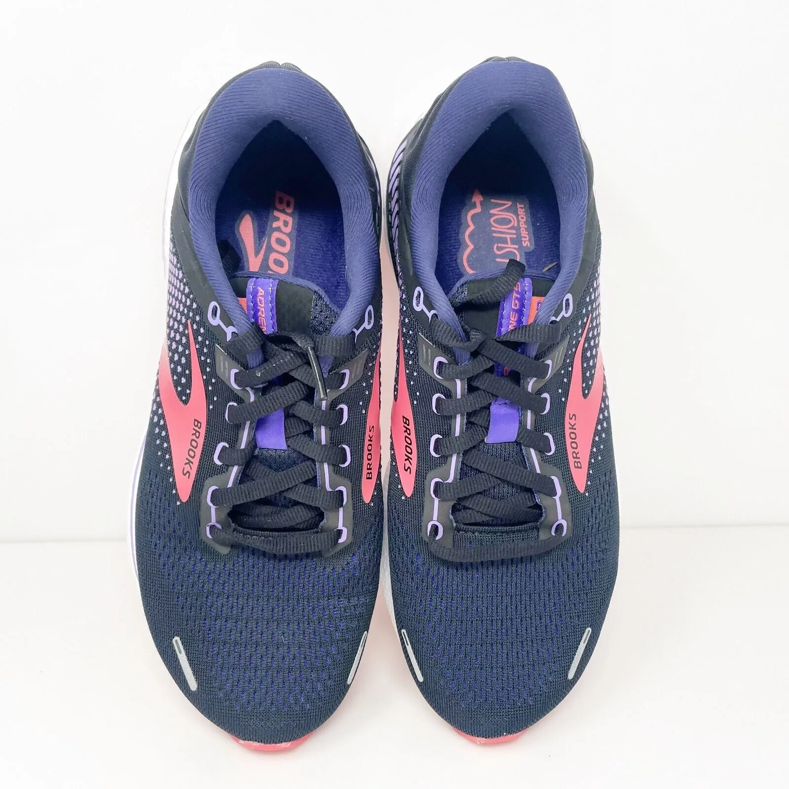 Brooks Womens Adrenaline GTS 22 1203531D080 Blue Running Shoes Sneakers Sz 8.5 D